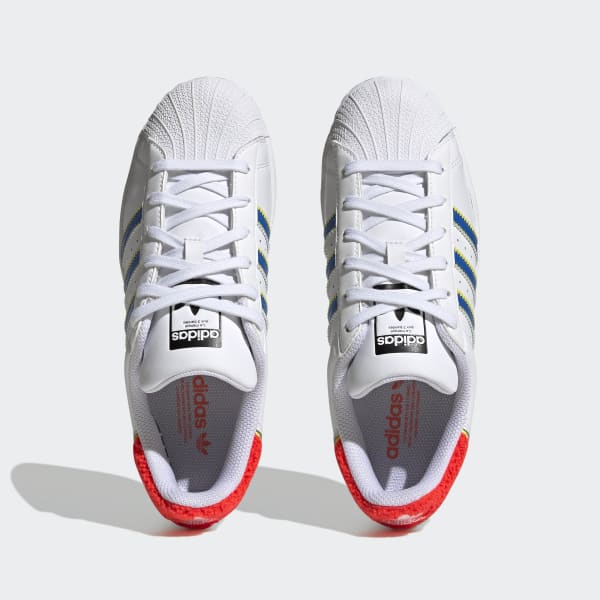 Tênis Adidas Superstar Couro Branco Original - BIJL1