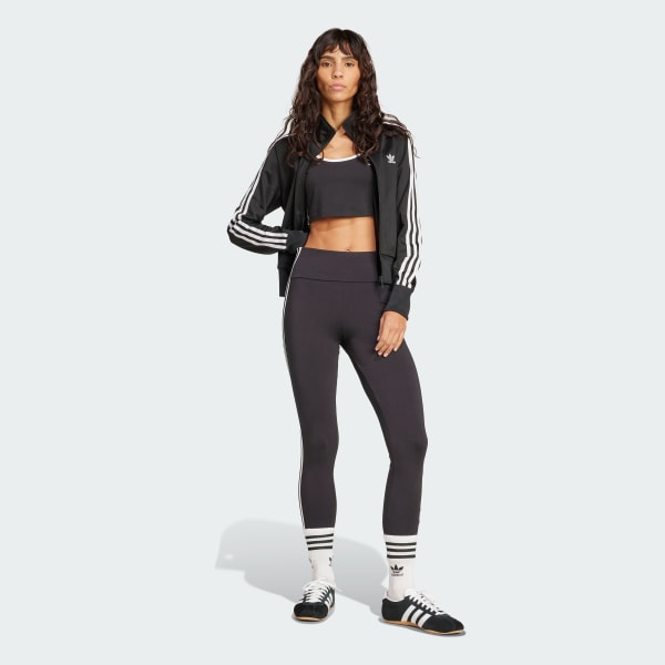 国内発送【adidas】レオパード柄3ストライプレギンス アディダス アディカラー スリーストライプス レギンス