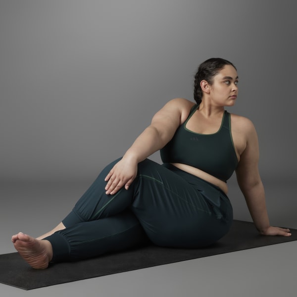 Green Authentic Balance Yoga Medium-Support Bra (Plus Size) DRI88