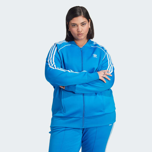 adidas Adicolor Classics SST Track Jacket (Plus Size) - Blue Women's | adidas US