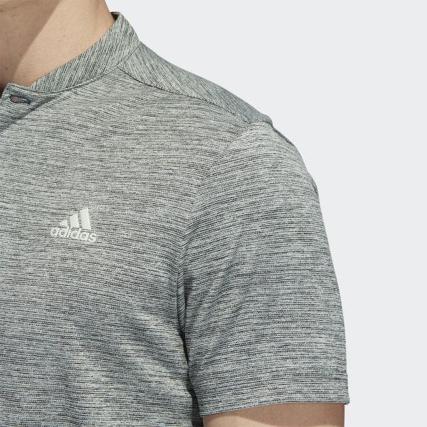 Groen Textured Stripe Poloshirt TV749