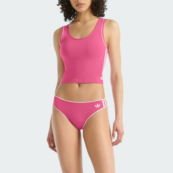 Rose Crop top coton Adicolor Comfort Flex
