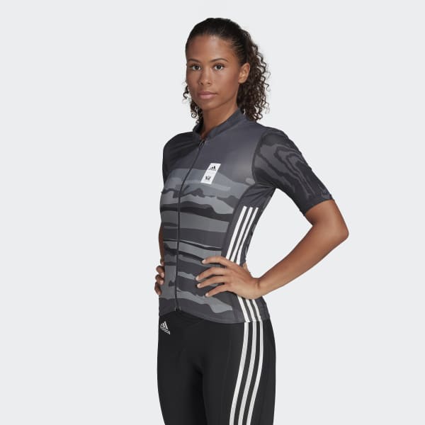 Gris Maillot - Remera de Ciclismo Manga Corta The Thebe Magugu
