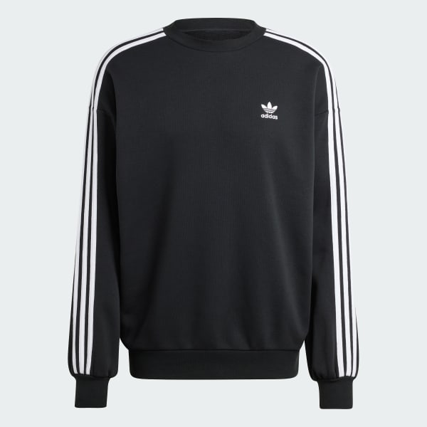 adidas Adicolor Oversized Crew Sweatshirt Black Free Shipping with adiClub adidas US