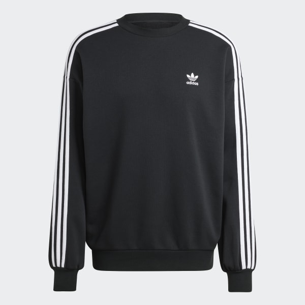 【Adidas】 正規品★ Adicolor Oversized Crew Sweatshirt Black adidas Adicolor Oversized Crew Sweatshirt - Black | Free