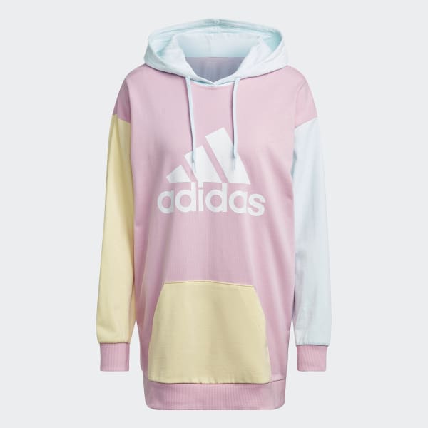 Roze Essentials Colorblock Logo Oversized Hoodie DB666