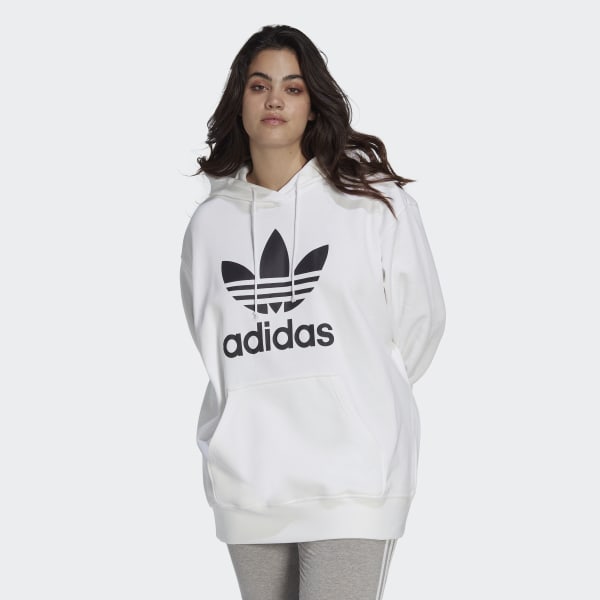 adidas Trefoil Hoodie (Plus Size) - White | adidas Canada