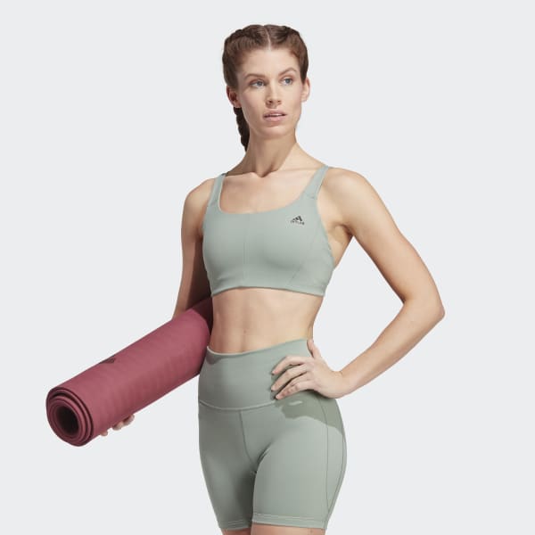 adidas CoreFlow Medium-Support Training Bra - Green