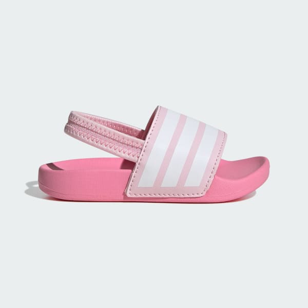 Rose Claquette Adilette Estrap Enfants