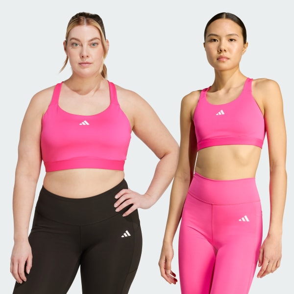 Top Treino Alto Suporte TLRDREACT - Rosa adidas | adidas Brasil