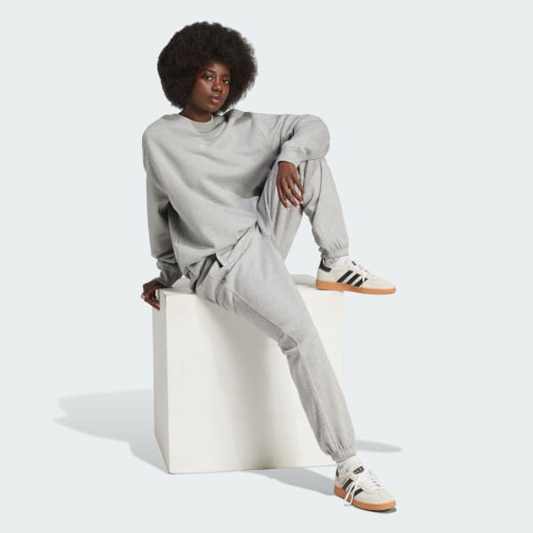 gris Pantalon ample molleton Essentials