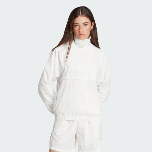 Blanco Cortavientos adidas NY Half-Zip
