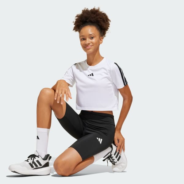 White Train Essentials 3-Stripes Tee Set Kids