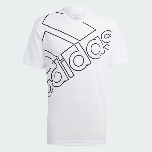 ホワイト AEROREADY トレーニング ロゴグラフィック 半袖Tシャツ