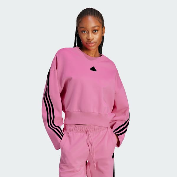 Lifestyle Sweatshirt 3-Stripes | | adidas adidas Women\'s US Icons Future Pink -