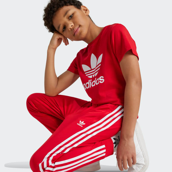 Broek Rood Adidas Sst Broek Dames Adidas Originals SST