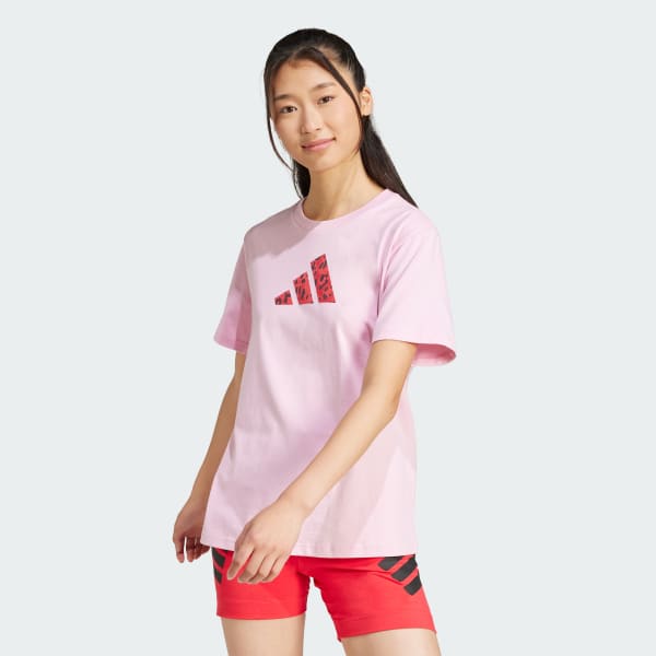 Rosado Polo Future Icons Estampado