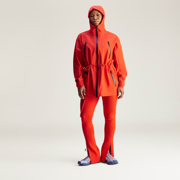Rot adidas by Stella McCartney TrueNature Short Regenjacke