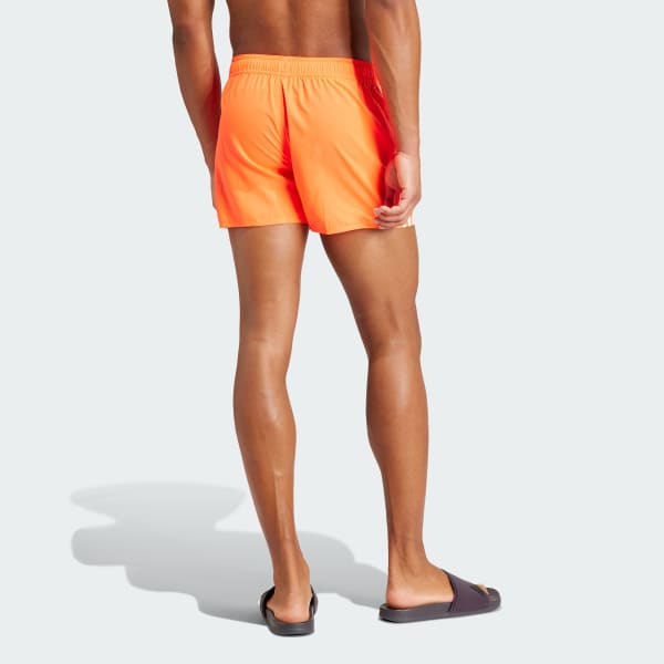 Red 3-Stripes CLX Very-Short-Length Swim Shorts