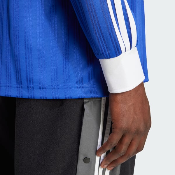 早い者勝ち adidas アディカラー ピケ サッカー SS Tシャツ アディダス アディカラー ピケ サッカー長袖Tシャツ - ブルー