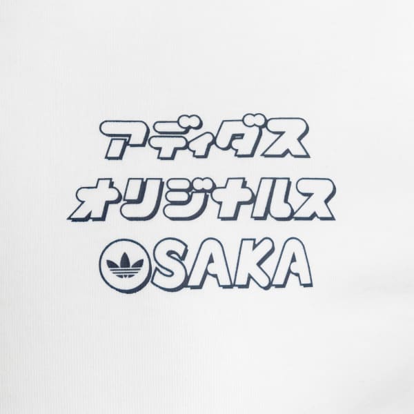 ホワイト OSKカタカナ グラフィックTシャツ (半袖)
