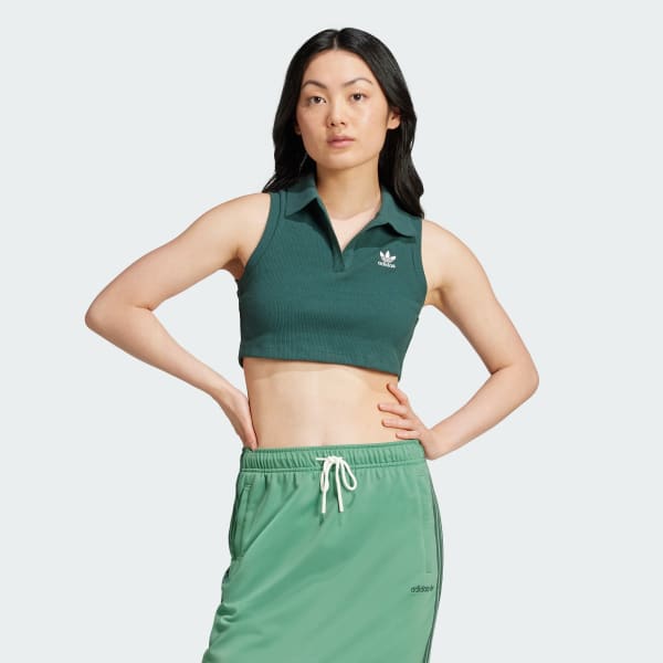 Womens green adidas top outlet