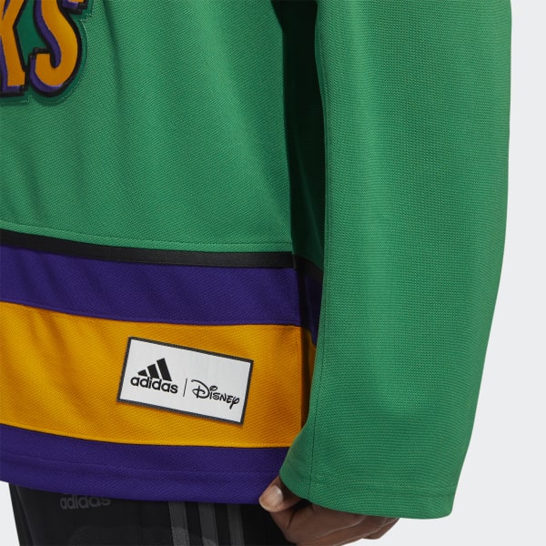 adidas, Shirts, Adidas X Disney Mighty Ducks Bombay Hockey Jersey Size 5  M Rare