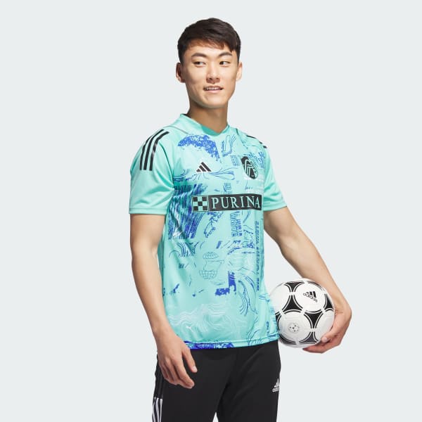 Youth adidas Green St. Louis City SC 2023 One Planet Replica Jersey