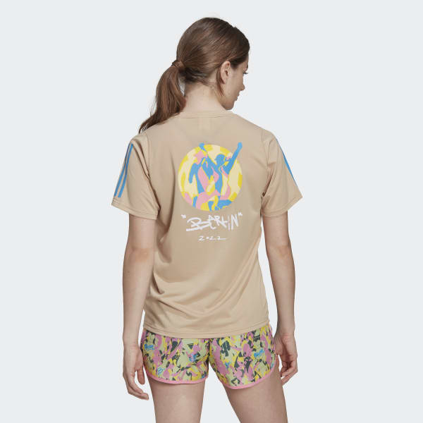 Bege T-shirt Running Icons da Maratona de Berlim 2022 EDJ98
