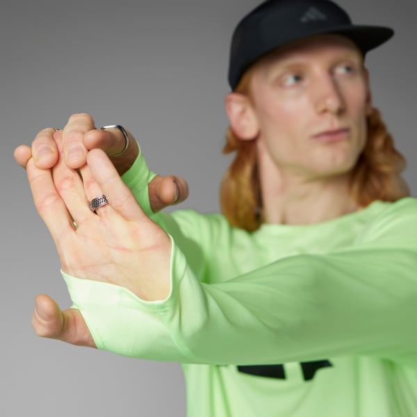 Green Run It Long Sleeve Tee