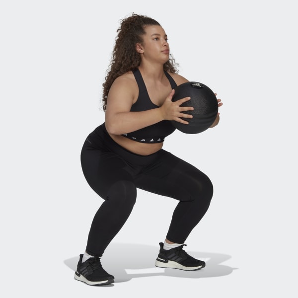 Nero Reggiseno sportivo Powerreact Training Medium-Support Techfit (Curvy) F6305