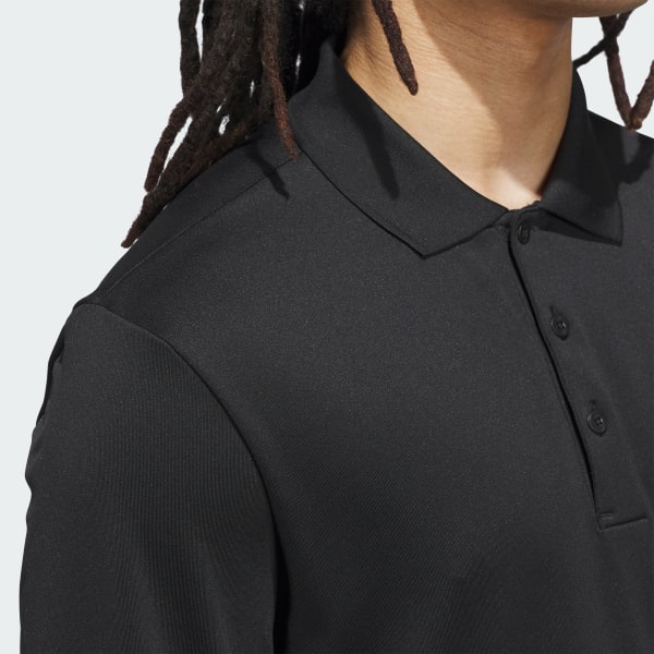 adidas Ultimate365 Cold.rdy Long Sleeve Polo Shirt - Black