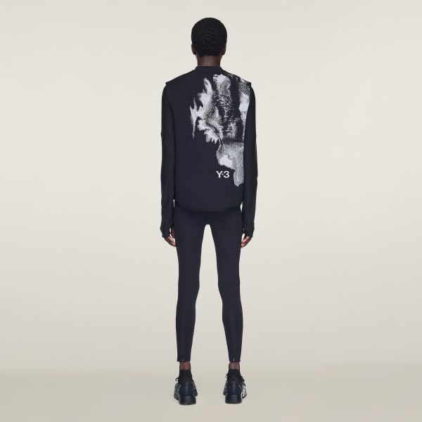 zwart Y-3 Running Engineered Mouwloos Shirt