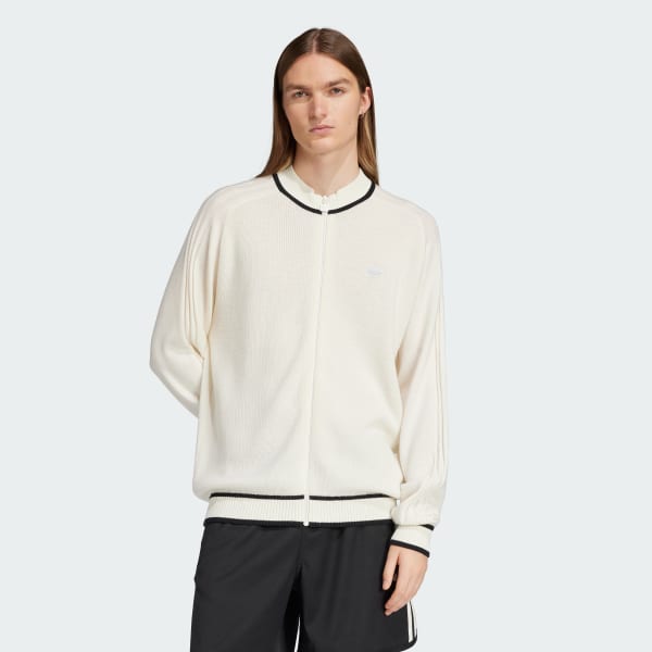 adidas Premium Cardigan - White | Free Shipping with adiClub