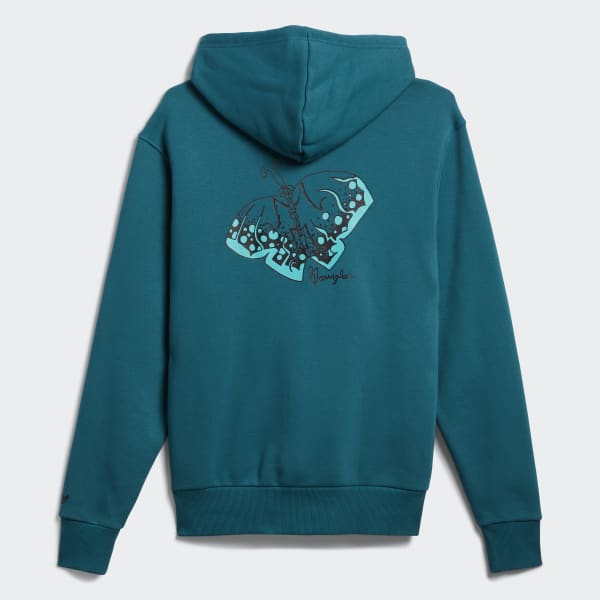 Turquoise Shmoofoil Butterfly Hoodie (Gender Neutral) US565