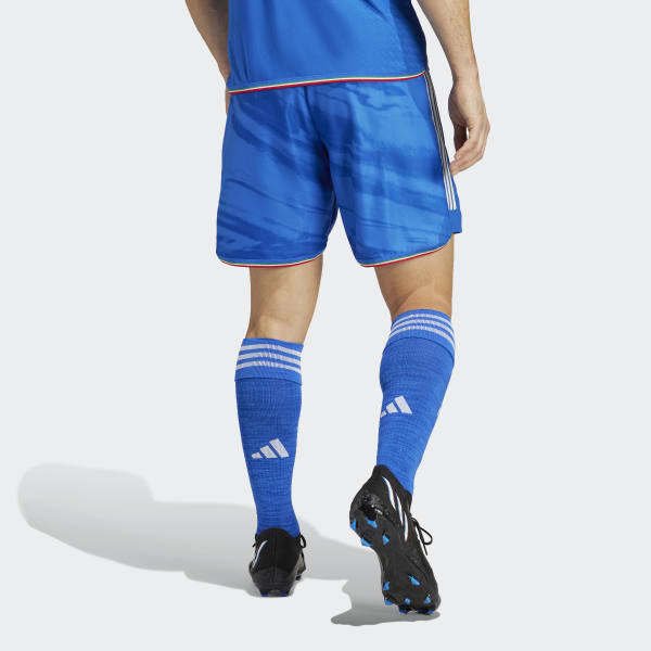 Bleu Short Domicile Italie 23 Authentique