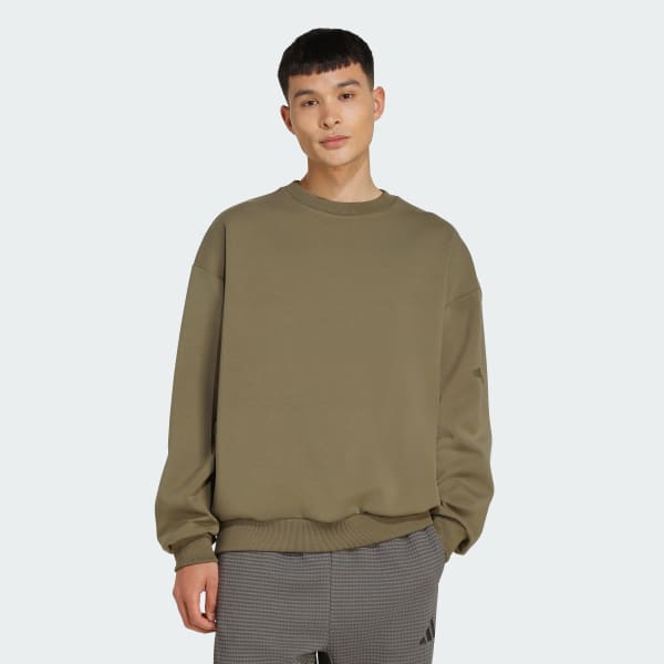 adidas SOFT LUX SWEATSHIRT - Green | Free Shipping with adiClub