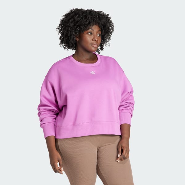 | adidas - Große Switzerland adidas Größen Rosa Essentials adicolor – Sweatshirt