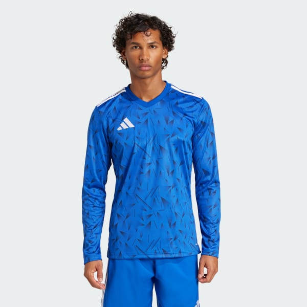 adidas Team Icon 25 Long Sleeve Jersey - Blue | Free Shipping with