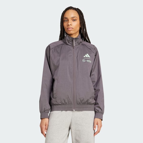 Grey Mercedes - AMG Petronas Formula One Team Premium Woven Track Top