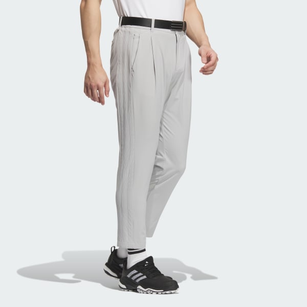 アディダス ゴルフ EXストレッチ 3ストライプス ロングパンツ 79㎝ 黒 adidas（アディダス）の「EX STRETCH ACTIVE スリーストライプス
