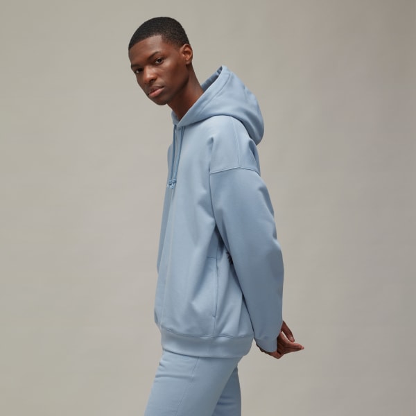 Adidas blue and grey hoodie hotsell