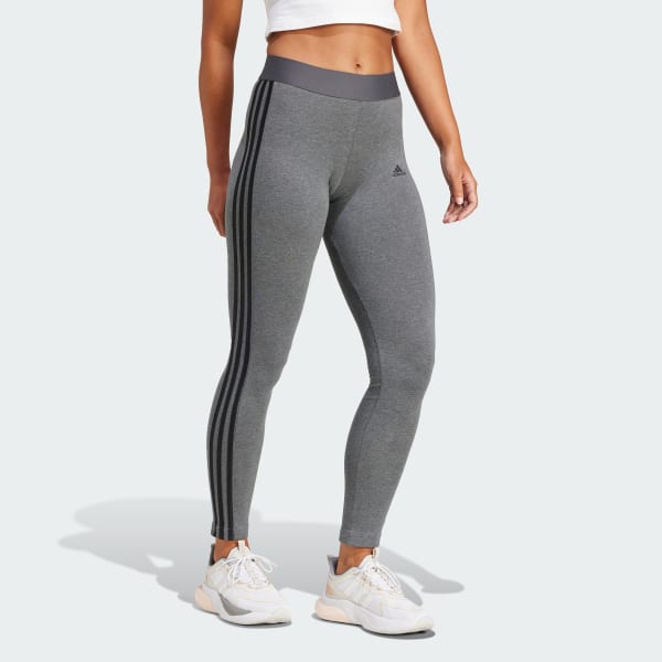 adidas Women's 3 Stripes Leggings DARK GREY GV6016 – Soccer Zone