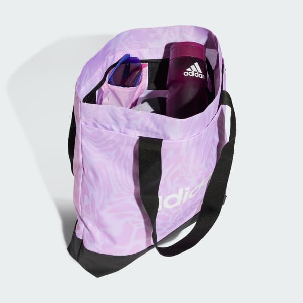 Purple Linear Graphics Tote