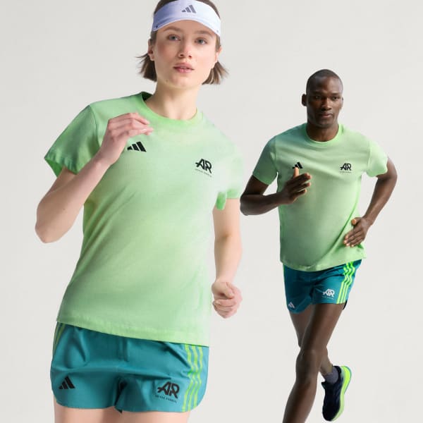 Verde Camiseta para corredores (gênero neutro)