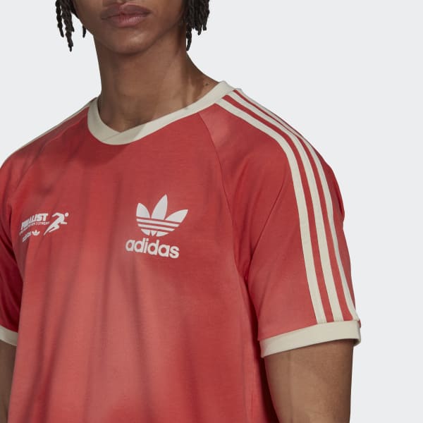 Kırmızı Graphics Mellow Ride Club 3-Stripes Tişört KO712