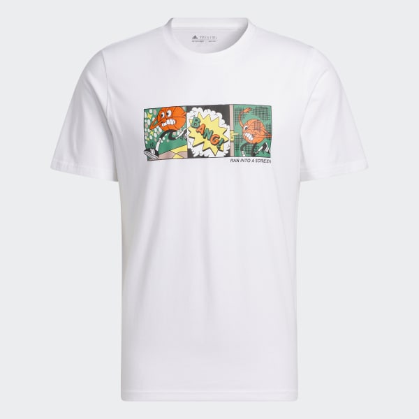 Blanco Polo Estampado Lil' Stripe Basketball