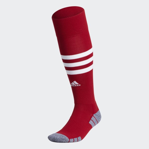 Red 3-Stripes Hoop OTC Socks