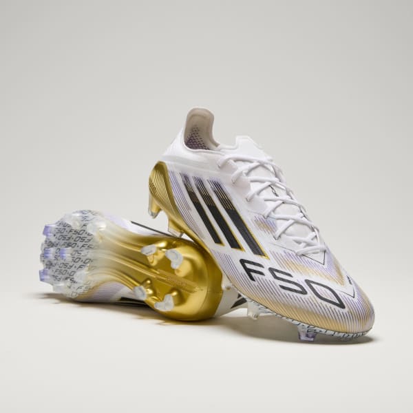 Wit F50 Elite Firm Ground Voetbalschoenen