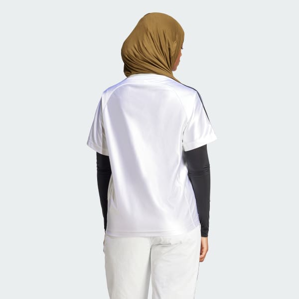 สีขาว เสื้อยืดทรงหลวม Adicolor Teamgeist